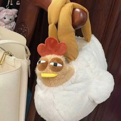 Big Rooster Plush Handbag – Cute & Functional