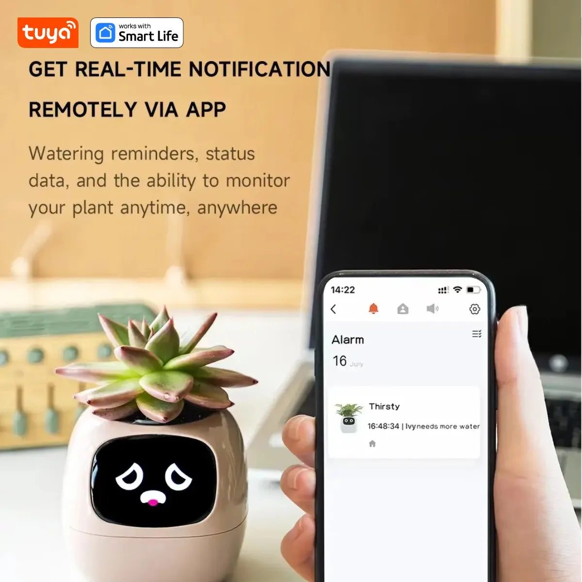 Tuya Ivy Smart Planter – AI-Powered Smart Plant with 49 Expressions