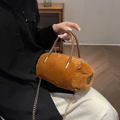 Capybara Kawaii Crossbody Plush Bag