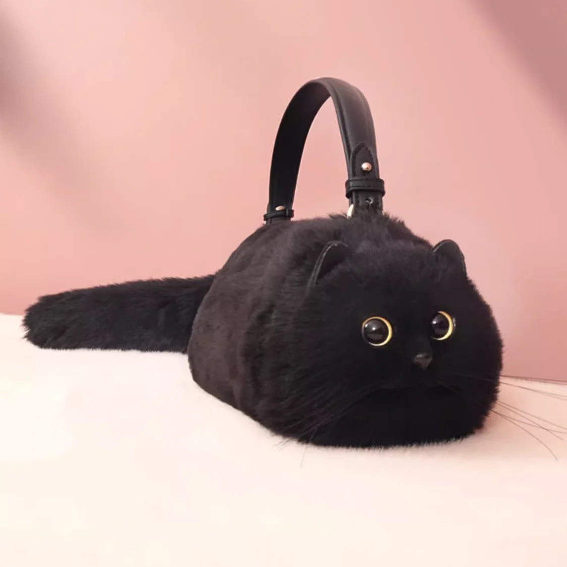 Plush Cat Shoulder Bag – Cute & Versatile