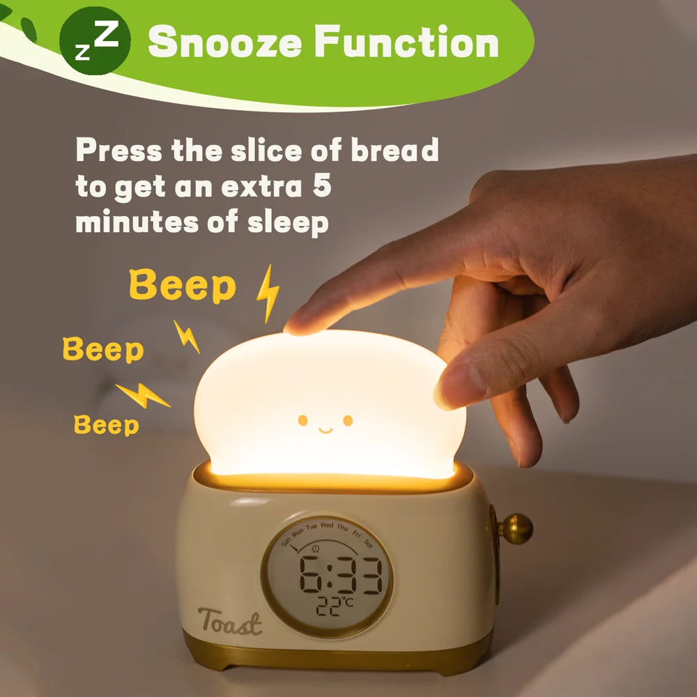 Kid's LED Alarm Clock with Night Light