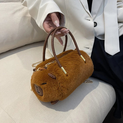 Capybara Kawaii Crossbody Plush Bag