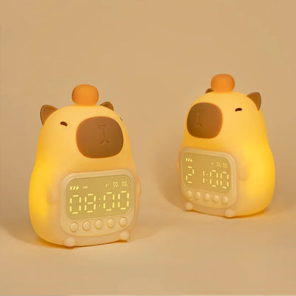 Capybara Alarm Clock Night Light