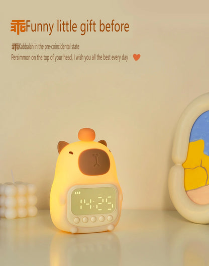 Capybara Alarm Clock Night Light