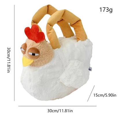 Big Rooster Plush Handbag – Cute & Functional