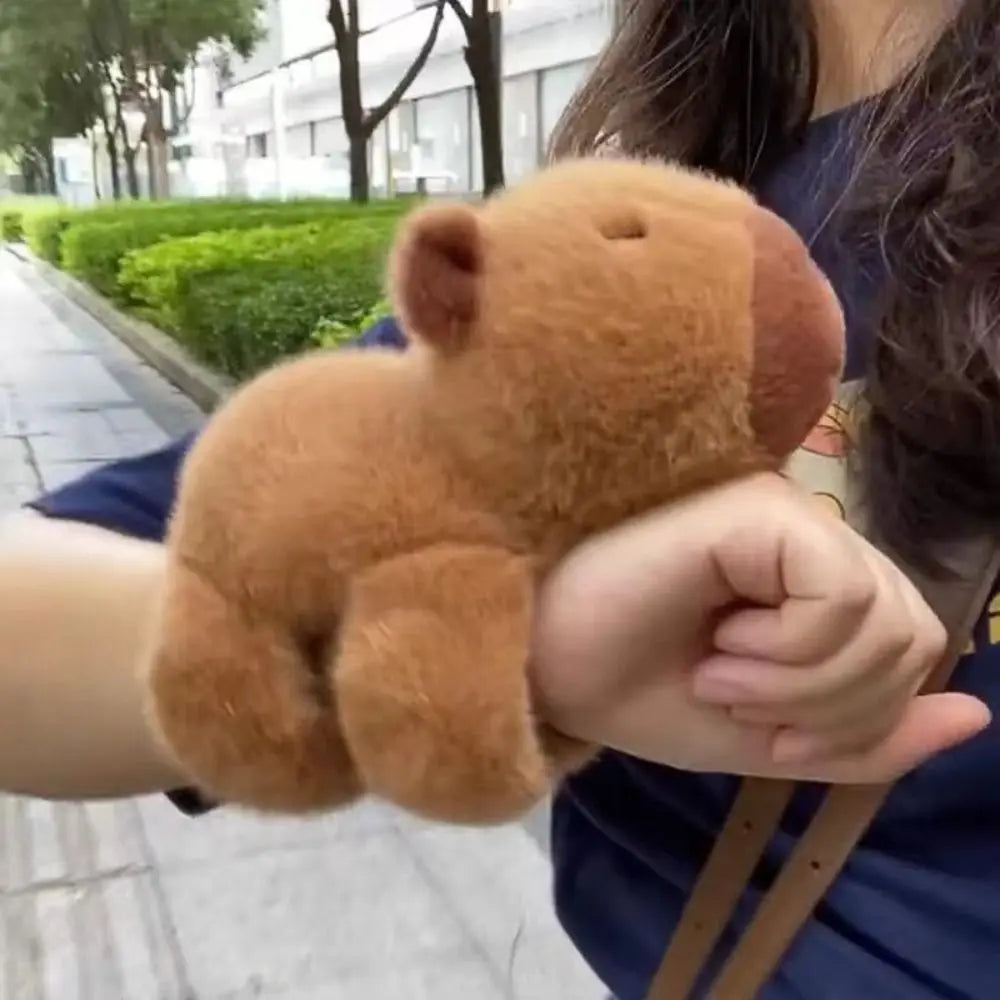 Capybara Plush Slap Bracelet