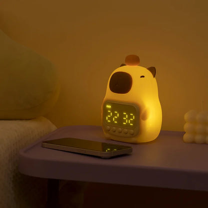 Capybara Alarm Clock Night Light