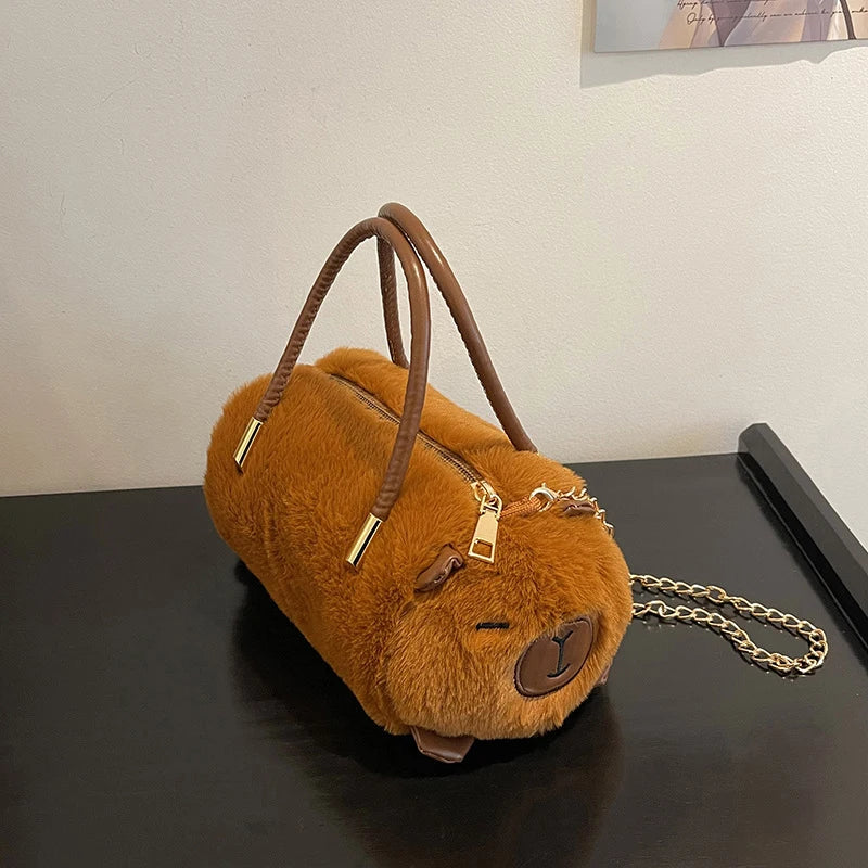 Capybara Kawaii Crossbody Plush Bag