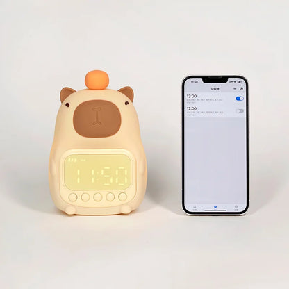 Capybara Alarm Clock Night Light