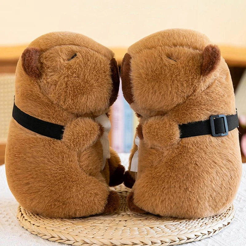 Capybara Plush Car Tissue Holder