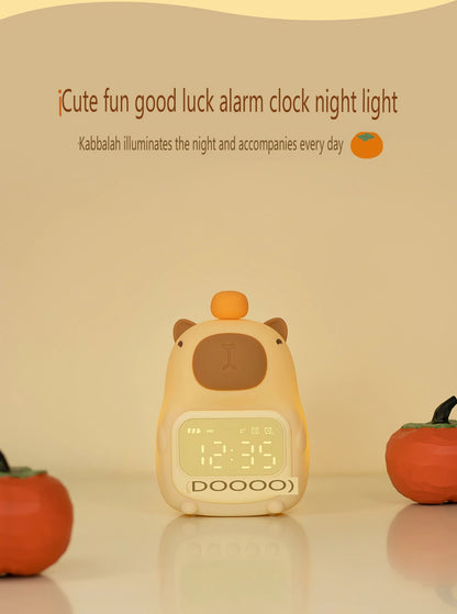 Capybara Alarm Clock Night Light