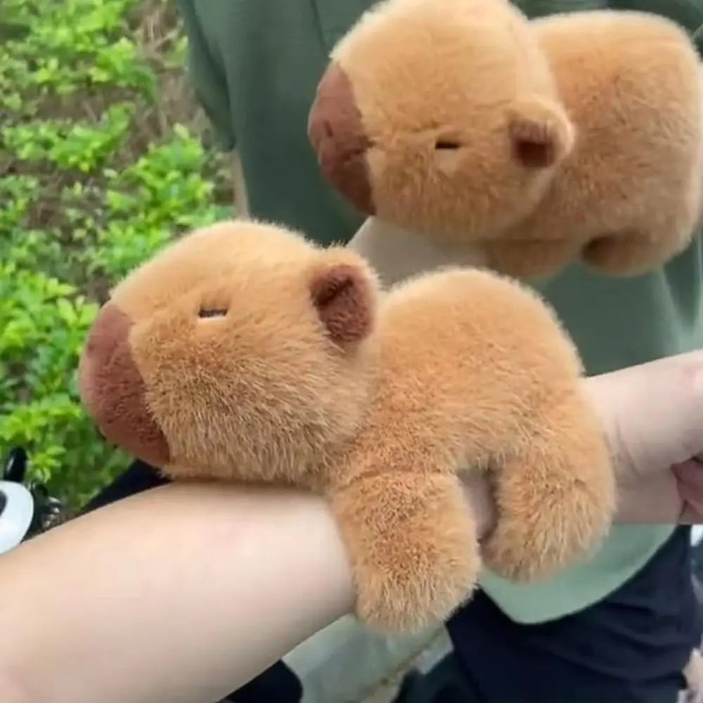 Capybara Plush Slap Bracelet