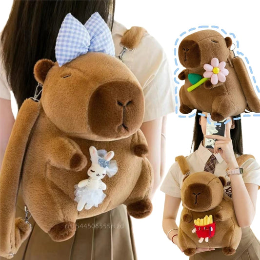 Capybara Plush Backpack