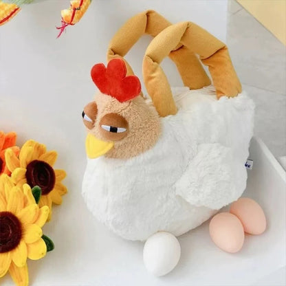 Big Rooster Plush Handbag – Cute & Functional