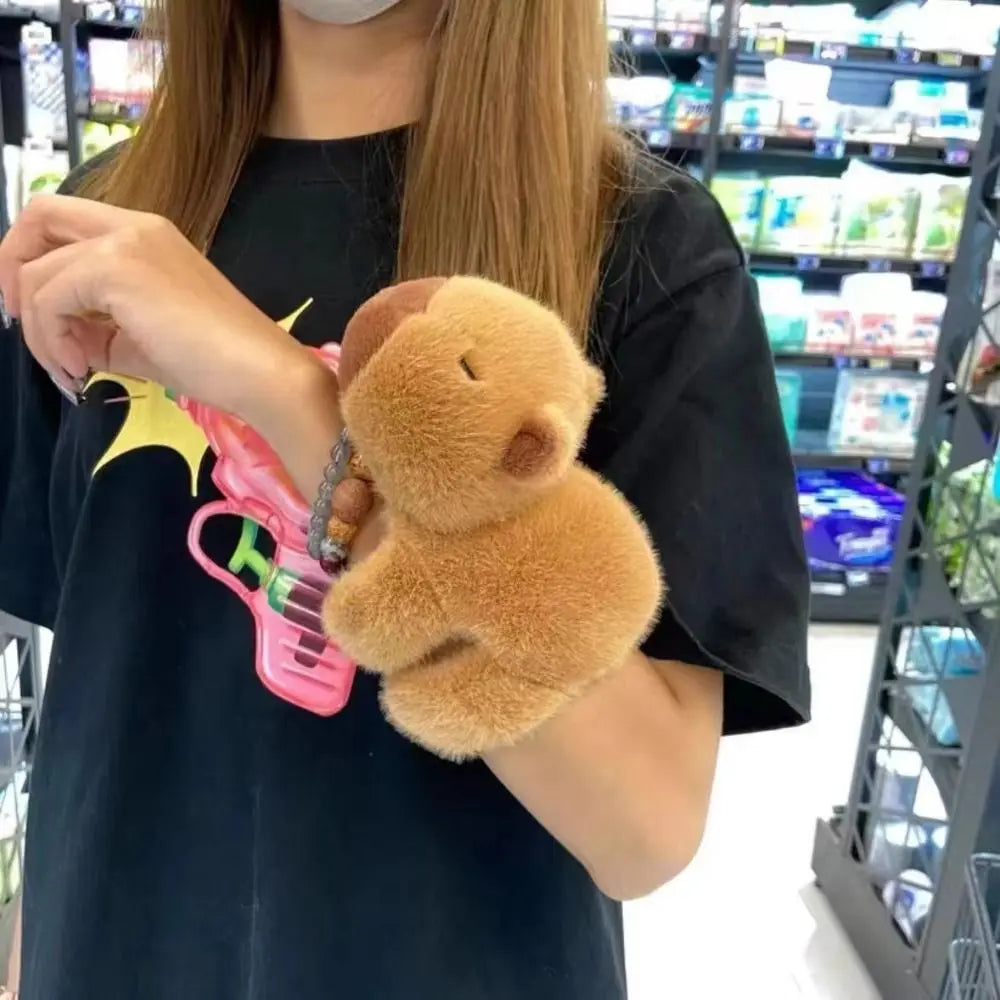 Capybara Plush Slap Bracelet