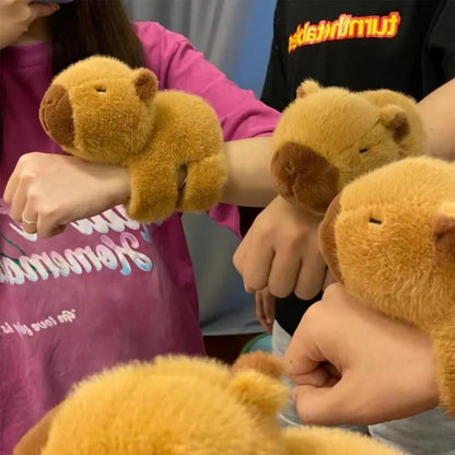 Capybara Plush Slap Bracelet