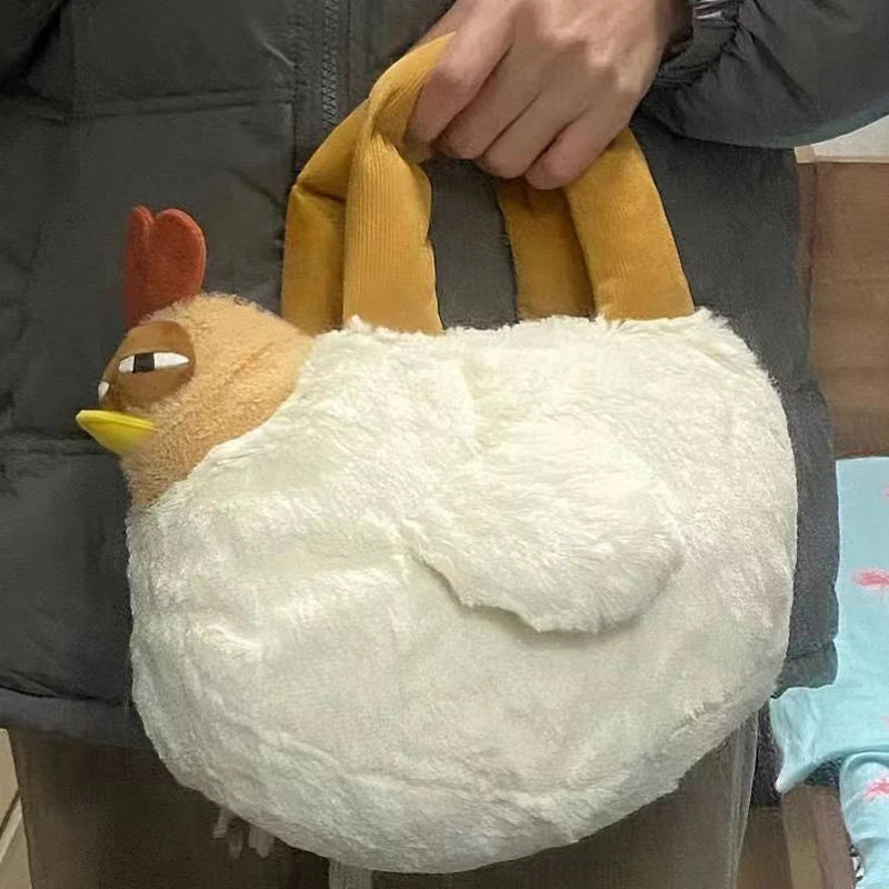 Big Rooster Plush Handbag – Cute & Functional